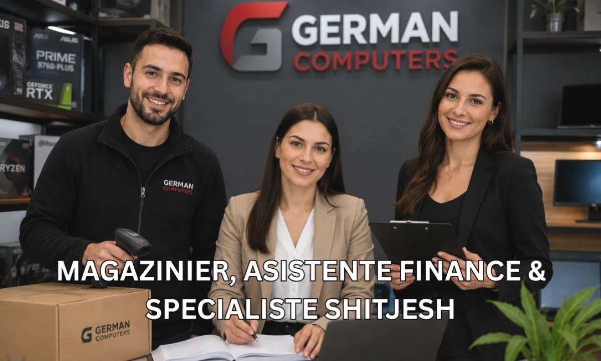 Njoftime Pune ne Tirane, Profesioni Magazinier, Asistente Finance & Specialiste Shitjesh , Me eksperience, Pagesa Me Marreveshje.