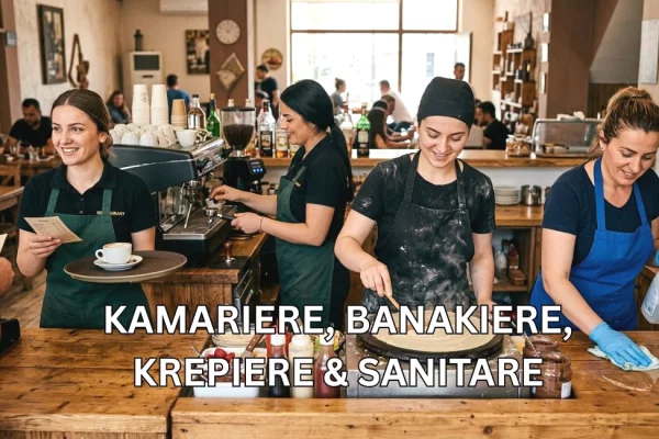 Job Offers for Kamariere, Banakiere, Krepiere &amp; Sanitare in Tirana