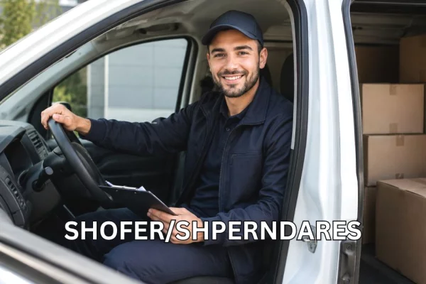 Njoftime Pune per 🚗 Shofer / Shpërndarës ne Tirane