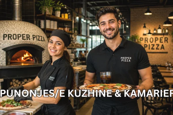 Njoftime Pune per Punonjës/e Kuzhine &amp; Kamarier ne Korce