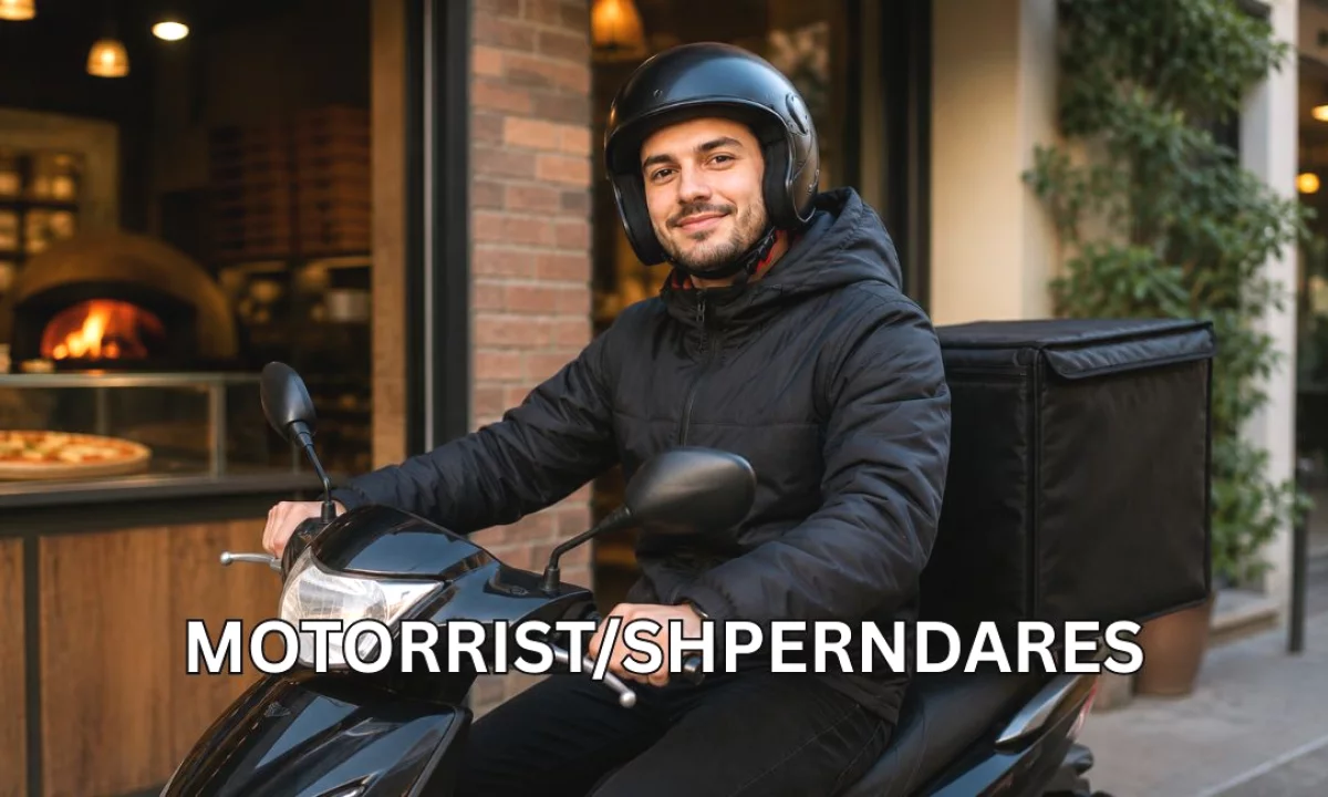 Njoftime Pune ne Tirane, Profesioni Motorrist / Shpërndarës , Pa Eksperience, Pagesa 100,000  Leke.