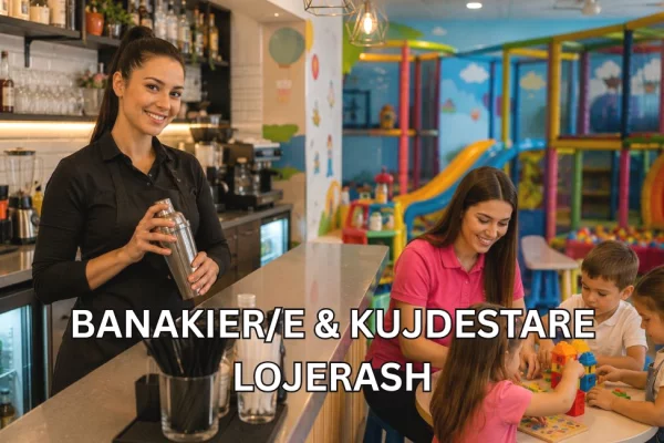 Njoftime Pune per Banakier/e &amp; Kujdestare Lojërash ne Tirane