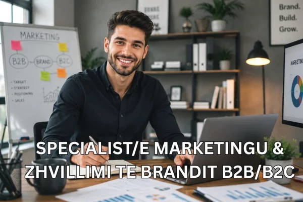 Njoftime Pune per Specialist/e Marketingu dhe Zhvillimi të Brandit B2B/B2C ne Tirane