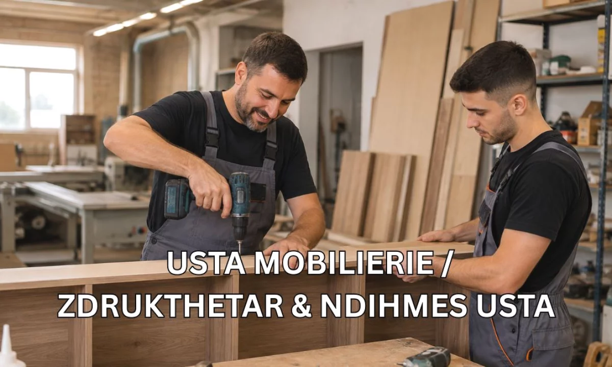 Njoftime Pune ne Vlore, Profesioni Usta Mobilierie / Zdrukthëtar & Ndihmës Usta , Me eksperience, Pagesa Me Marreveshje.