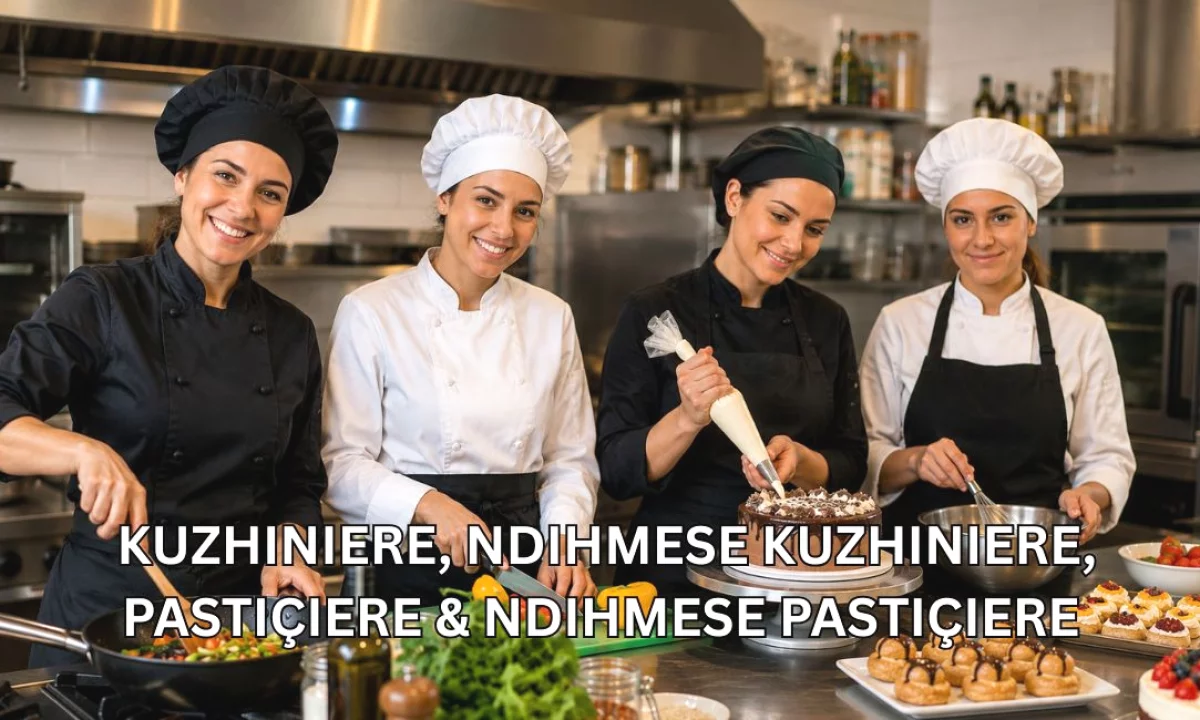 Njoftime Pune ne Tirane, Profesioni Kuzhiniere, Ndihmëse Kuzhiniere, Pastiçiere & Ndihmëse Pastiçiere , Me eksperience, Pagesa Me Marreveshje.