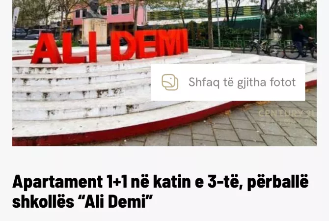Shitet apartment ne Ali Dem 103 000 euro