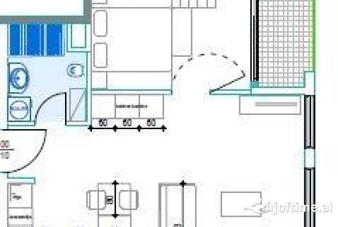 Appartamento in vendita a Tirana 1+1, Vuoto