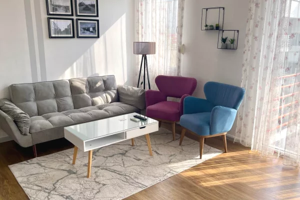 Shtepi me qera Apartament ne Tirane, 1+1, Mobilimi E mobiluar, Pagesa 650  Euro.