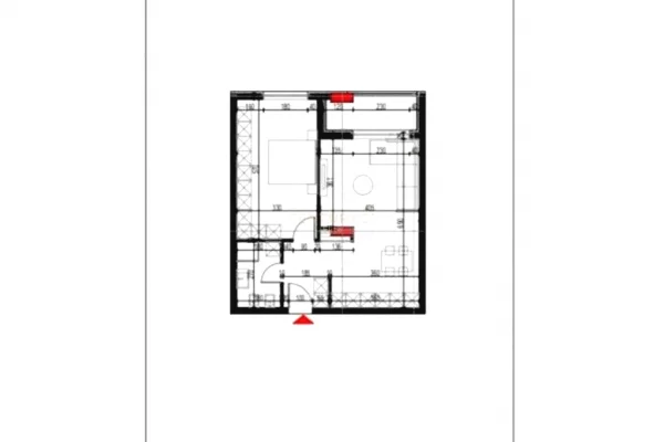 Shtepi ne shitje Apartament ne Tirane, 1+1, Mobilimi Bosh, pa mobiluar, Pagesa 86,850  Euro.