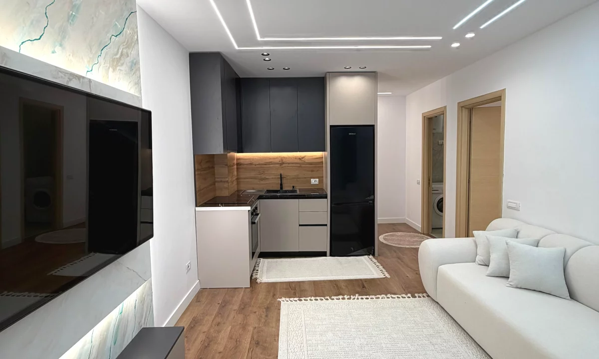 Shtepi ne shitje Apartament ne Tirane, 1+1, Mobilimi E mobiluar, Pagesa 125,000  Euro.