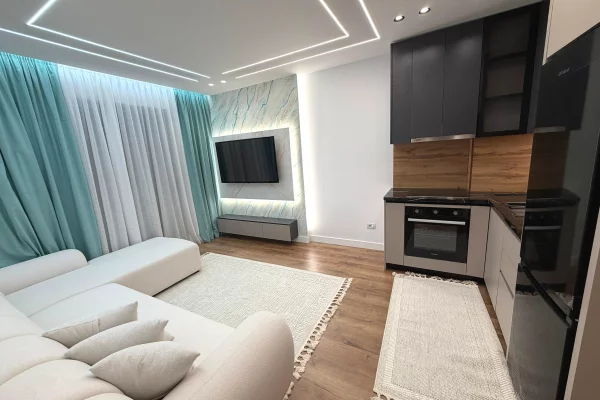 Shtepi ne shitje Apartament ne Tirane, 1+1, Mobilimi E mobiluar, Pagesa 125,000  Euro.