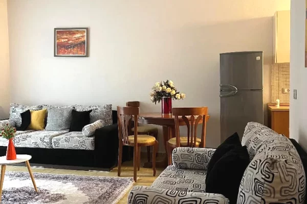 Shtepi me qera Apartament ne Tirane, 1+1, Mobilimi E mobiluar, Pagesa 600  Euro.