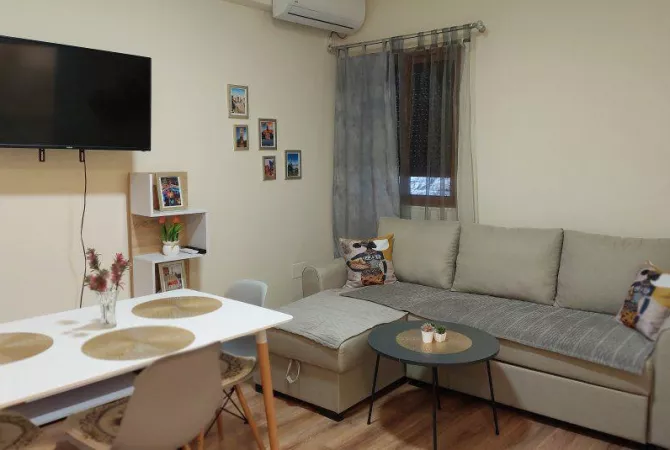 Shtepi me qera Apartament ne Tirane, 1+1, Mobilimi E mobiluar, Pagesa 600  Euro.