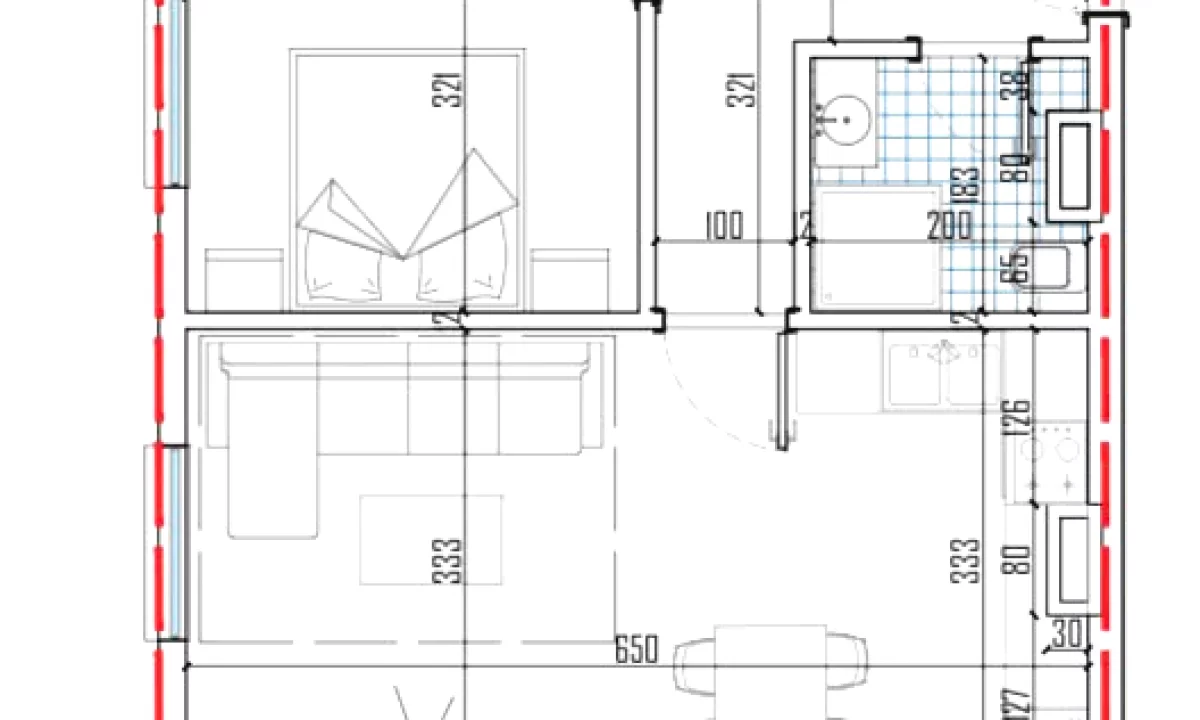 Shtepi ne shitje Apartament ne Tirane, 1+1, Mobilimi Bosh, pa mobiluar, Pagesa 69,000  Euro.