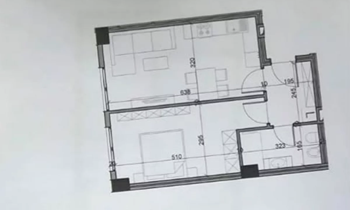 Shtepi ne shitje Apartament ne Tirane, 1+1, Mobilimi Bosh, pa mobiluar, Pagesa 6,900,000  Leke.
