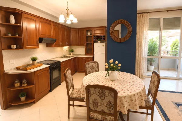 Shtepi me qera Apartament ne Tirane, 1+1, Mobilimi E mobiluar, Pagesa 500  Euro.
