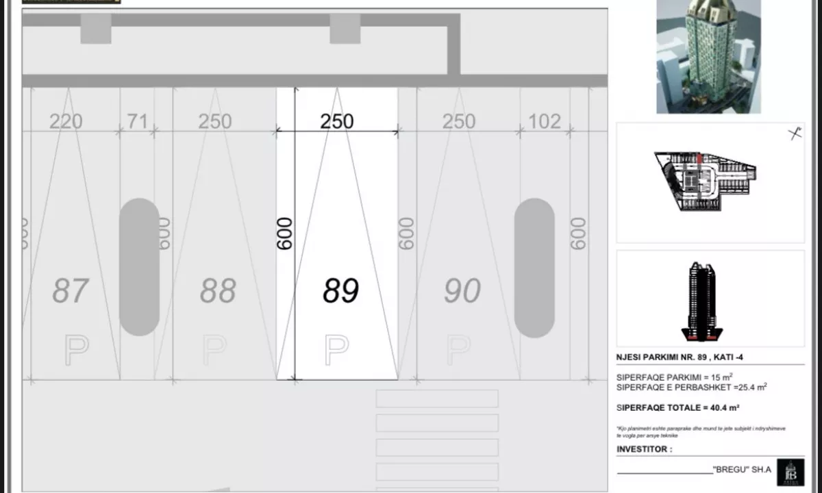 Shitet, Post Parkimi , Bazaar Gate, Tirana - 60,000Euro | 40 m2