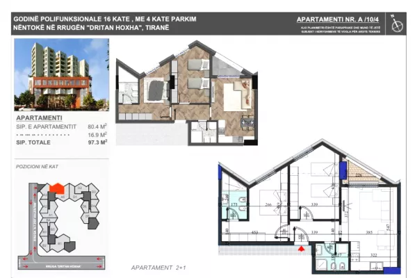 Shtepi ne shitje 2+1 ne Tirane - 165,000 Euro