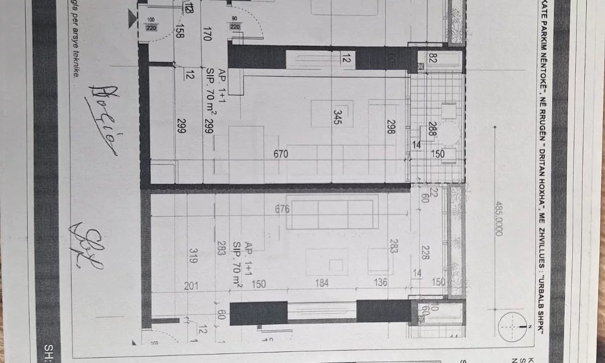 Appartamento in vendita a Tirana 1+1, Vuoto