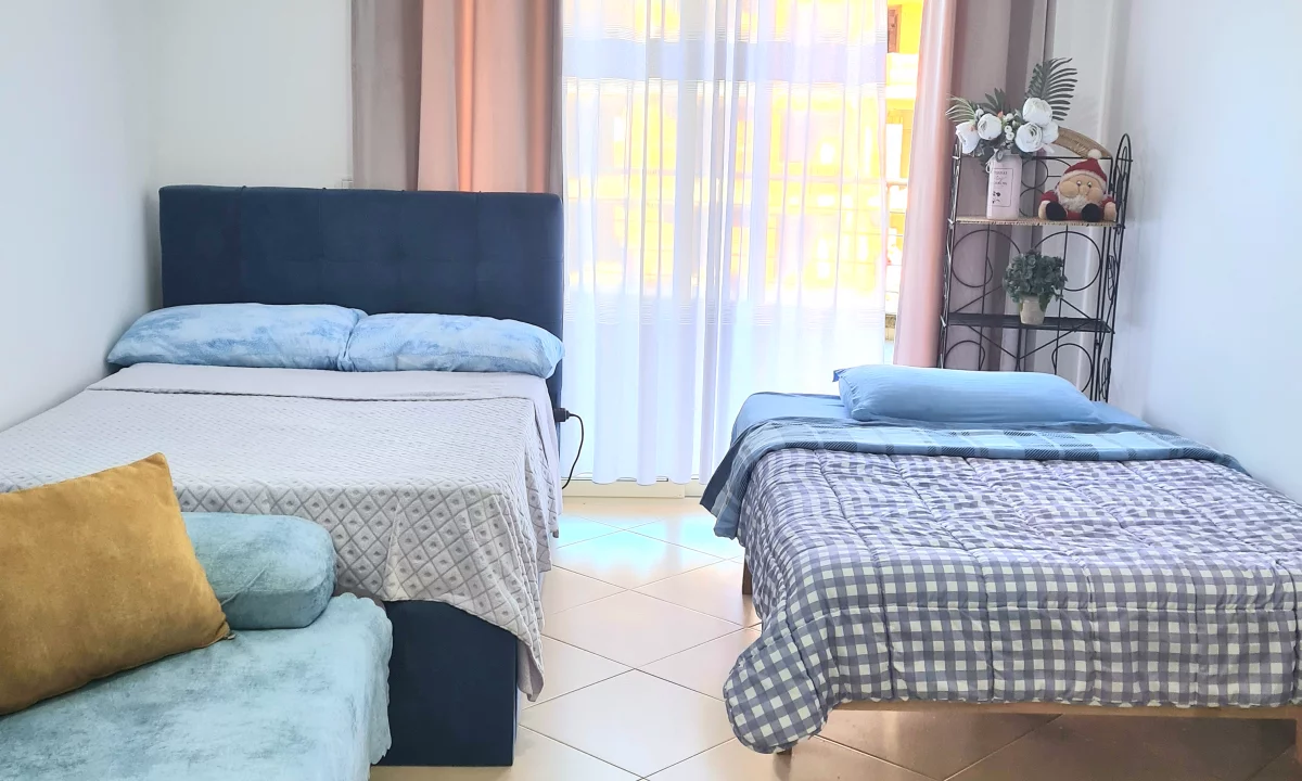 Shtepi me qera Apartament ne Vlore, 1+1, Mobilimi E mobiluar, Pagesa 470  Euro.
