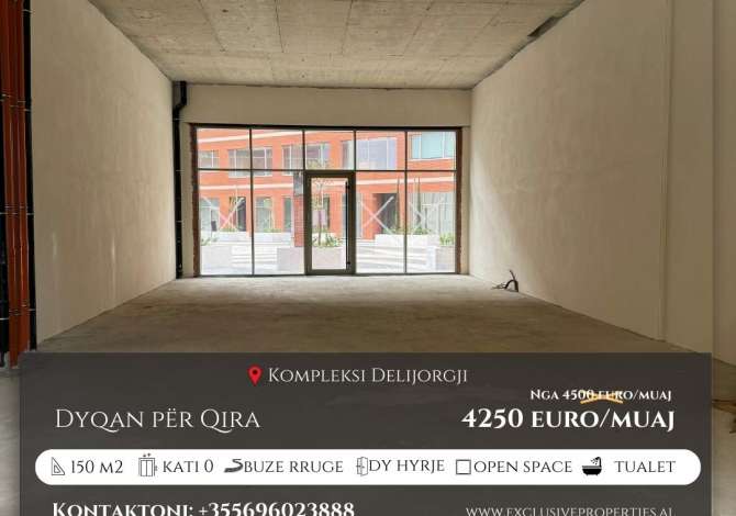 Ulet cmimi, Kompleksi Delijorgji, Super Dyqan per Qira, 150 m2