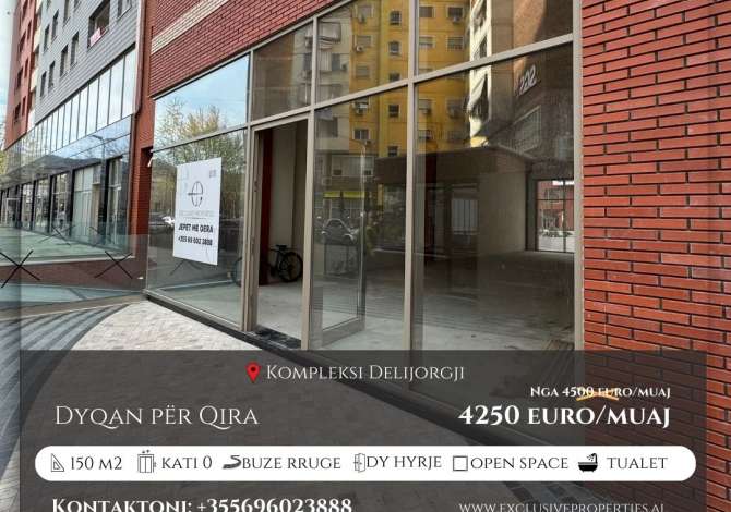 Ulet cmimi, Kompleksi Delijorgji, Super Dyqan për Qira, 150 m2