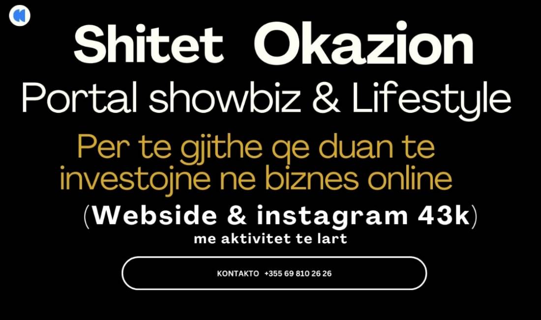 Okazion Shitet portal showbiz& Lifestyle