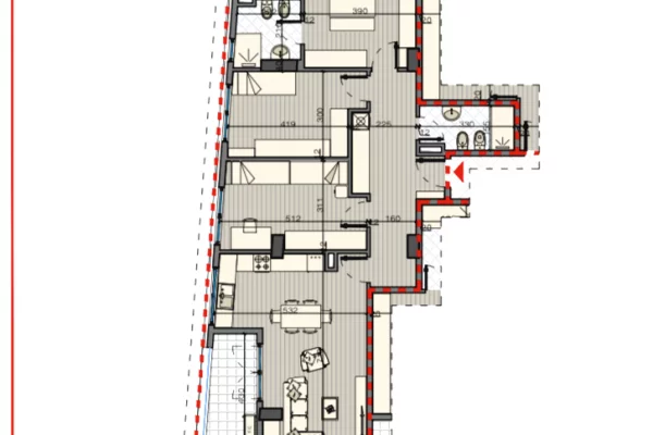 Shitet apartament ne Bulevardin e Ri, 1800€ / m2