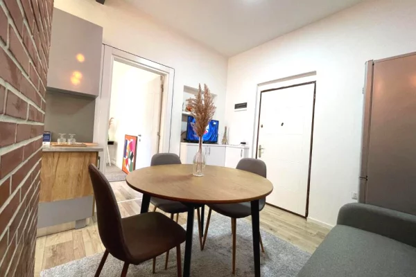 Shtepi me qera Apartament ne Tirane, 1+1, Mobilimi E mobiluar, Pagesa 60,000  Leke.