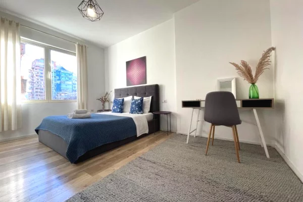 Shtepi me qera Apartament ne Tirane, 1+1, Mobilimi E mobiluar, Pagesa 60,000  Leke.