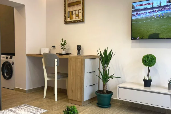 Shtepi me qera Apartament ne Tirane, 1+1, Mobilimi E mobiluar, Pagesa 40,000  Leke.