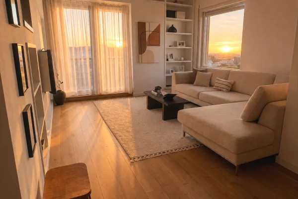 Shtepi me qera Apartament ne Tirane, 2+1, Mobilimi E mobiluar, Pagesa 120,000  Leke.