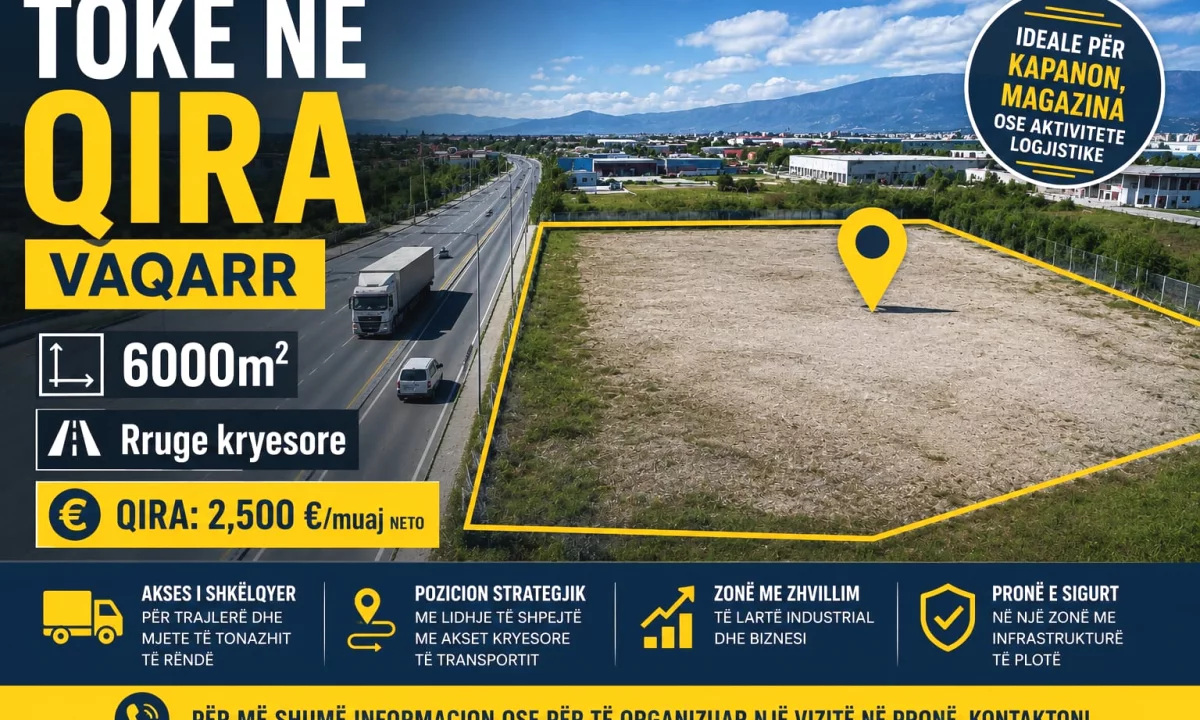 🔥 SUPER OKAZION | JEPET ME QIRA TRUALL 6,000 m2 – VAQARR