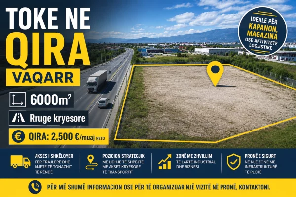 Truall ose Toke ne Tirane - 2,500 Euro
