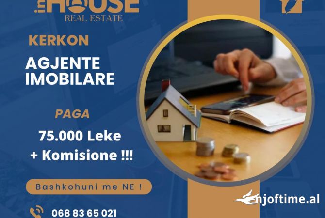 Njoftime Pune per Agjente Imobiliar ne Tirane