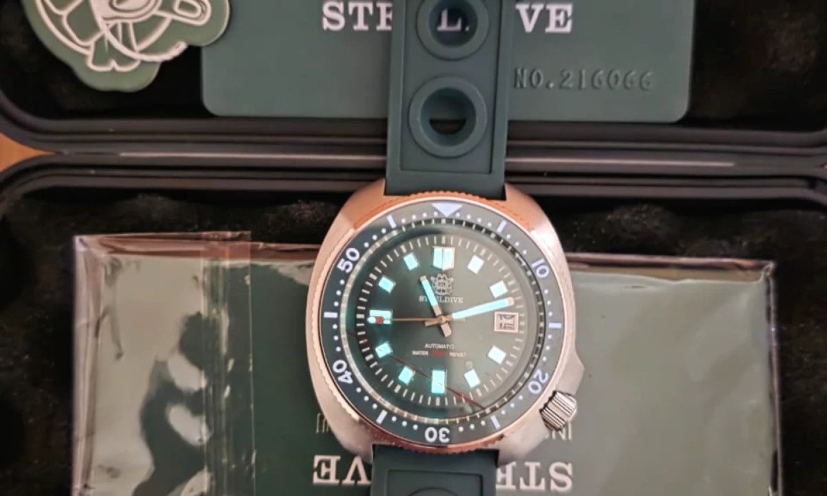 OKAZION ORA AUTOMATIKE 200M WTR SUPER LUMINOUS XHAM SAPHIRE 99MIJE