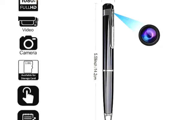 STILOLAPS ME KAMERA SEKRETE FHD REZULUCION 1080X1920P REGJISTRIM VIDEO ME AUDIO