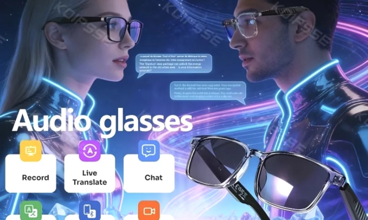 INTELLIGENT SUNGLASSES WITH AUDIO TRANSLATION He 144 languages ​​+ ALBANIAN
