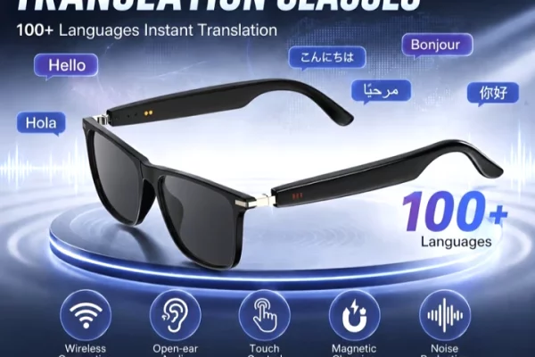 INTELLIGENT SUNGLASSES WITH AUDIO TRANSLATION He 144 languages ​​+ ALBANIAN