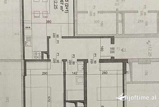 Shtepi ne shitje Apartament ne Tirane, 2+1, Mobilimi Bosh, pa mobiluar, Pagesa 178,750  Euro.