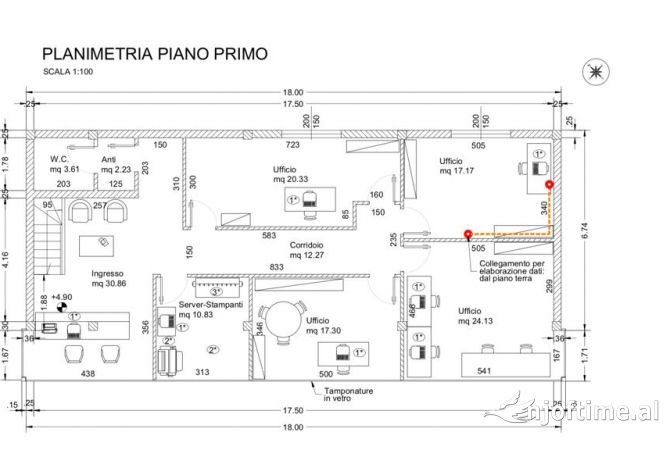 Ambiente Commerciale in Affitto 4+1 a Tirana - 1,008 Euro