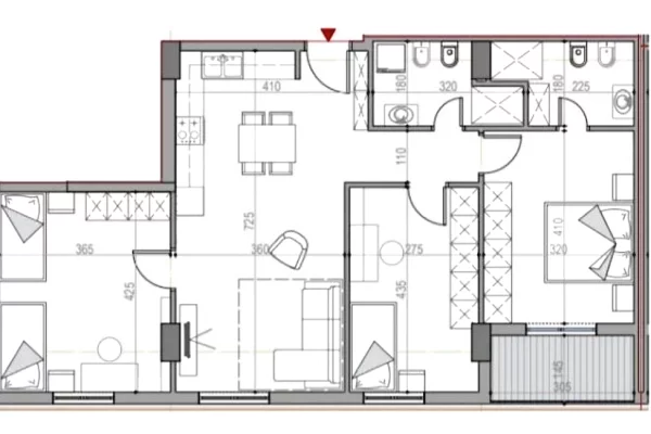 Apartament 3+1 tek Univers City (ID R3001) Tirane
