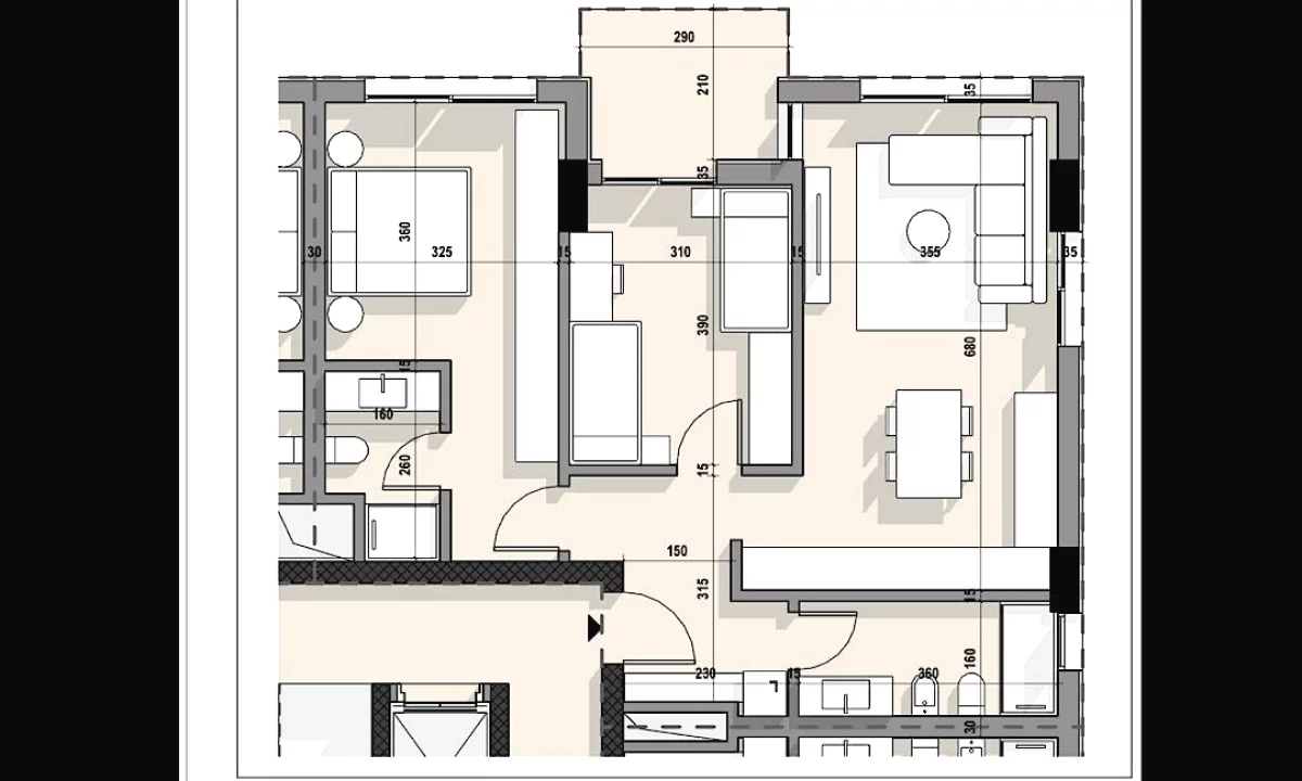 Shtepi ne shitje Apartament ne Tirane, 2+1, Mobilimi Bosh, pa mobiluar, Pagesa 162,000  Euro.