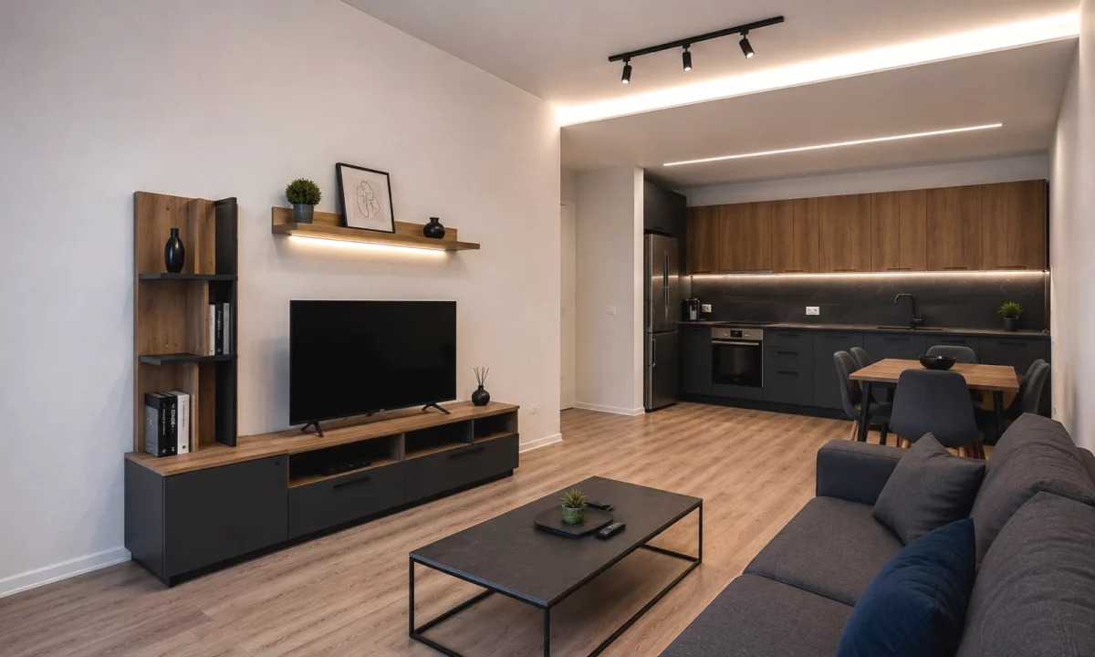 Shtepi me qera Apartament ne Tirane, 1+1, Mobilimi E mobiluar, Pagesa 600  Euro.
