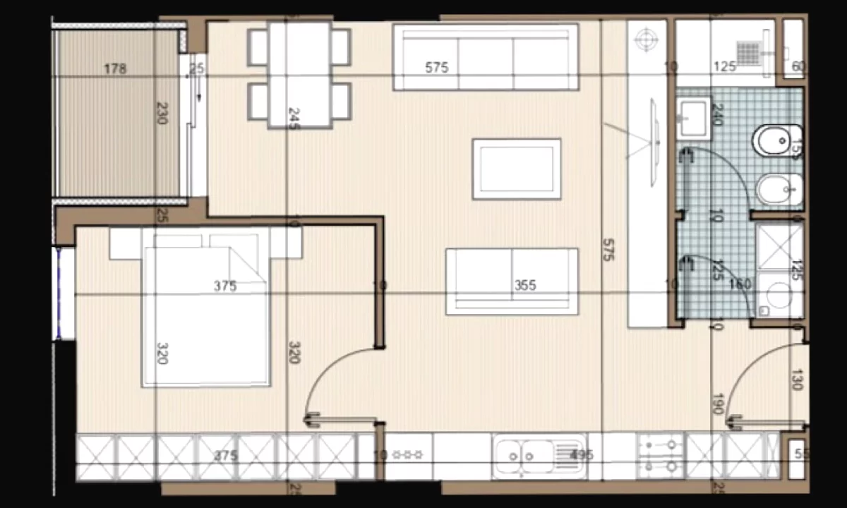 Shtepi ne shitje Apartament ne Tirane, 1+1, Mobilimi Bosh, pa mobiluar, Pagesa 53,000  Euro.