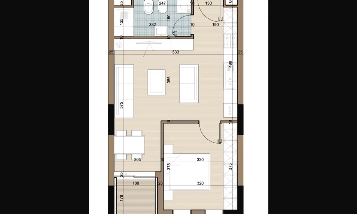Shtepi ne shitje Apartament ne Tirane, 1+1, Mobilimi E mobiluar, Pagesa 50,100  Euro.