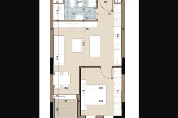 Shtepi ne shitje 1+1 ne Tirane - 50,100 Euro