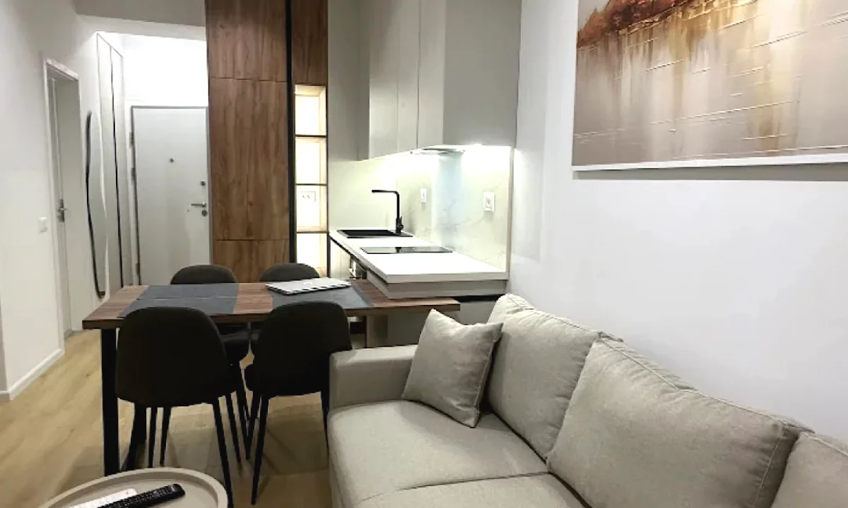 Shtepi me qera Apartament ne Tirane, 1+1, Mobilimi E mobiluar, Pagesa 450  Euro.