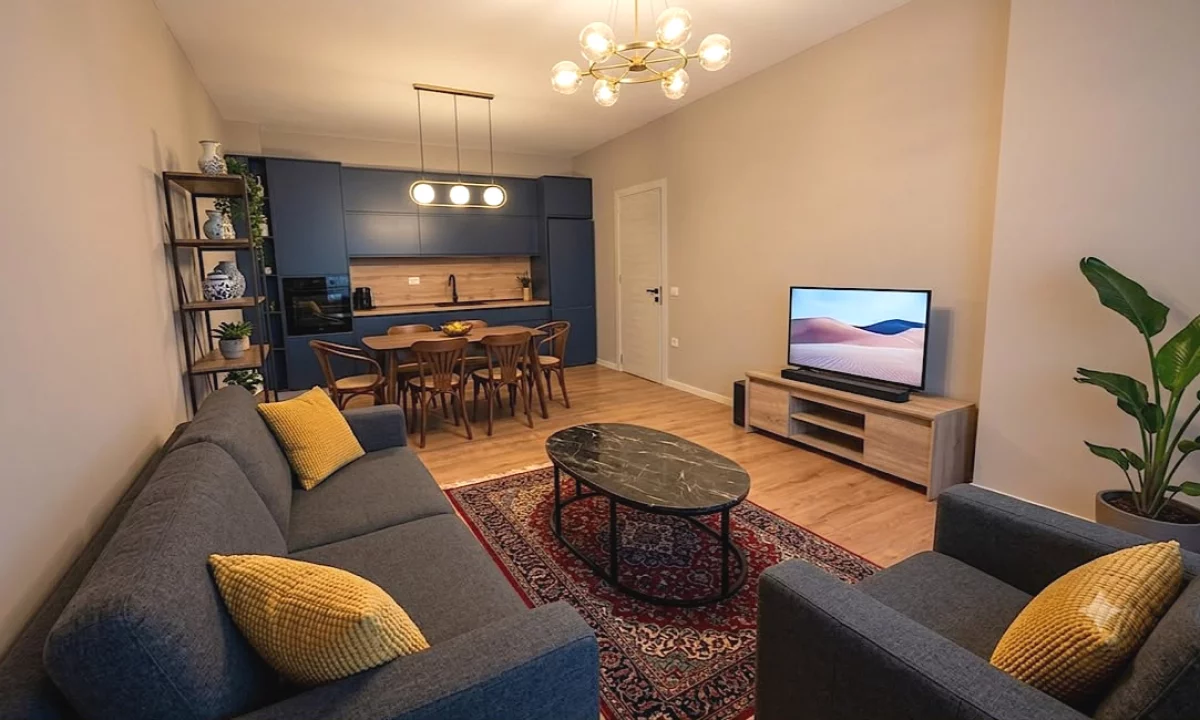 Shtepi me qera Apartament ne Tirane, 2+1, Mobilimi E mobiluar, Pagesa 50,000  Leke.