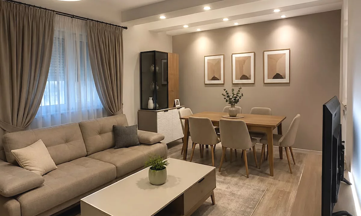 Shtepi me qera Apartament ne Tirane, 1+1, Mobilimi E mobiluar, Pagesa 550  Euro.